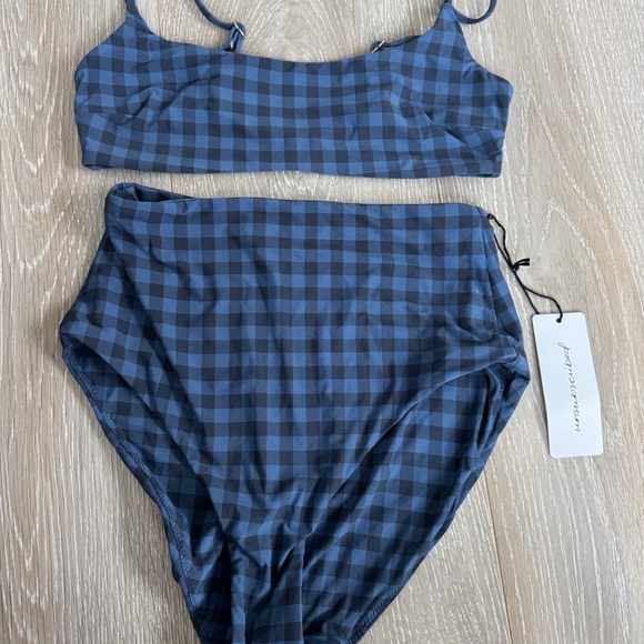 Unsubscribed gingham bikini set (bralette and high waisted) - Picture 3 of 8